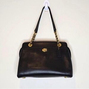 Coach Parker Carryall Leather Shoulder Bag